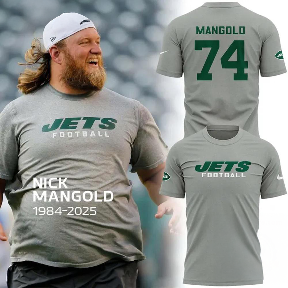 New York Jets In Memoriam Nick Mangold Graphic T Shirt