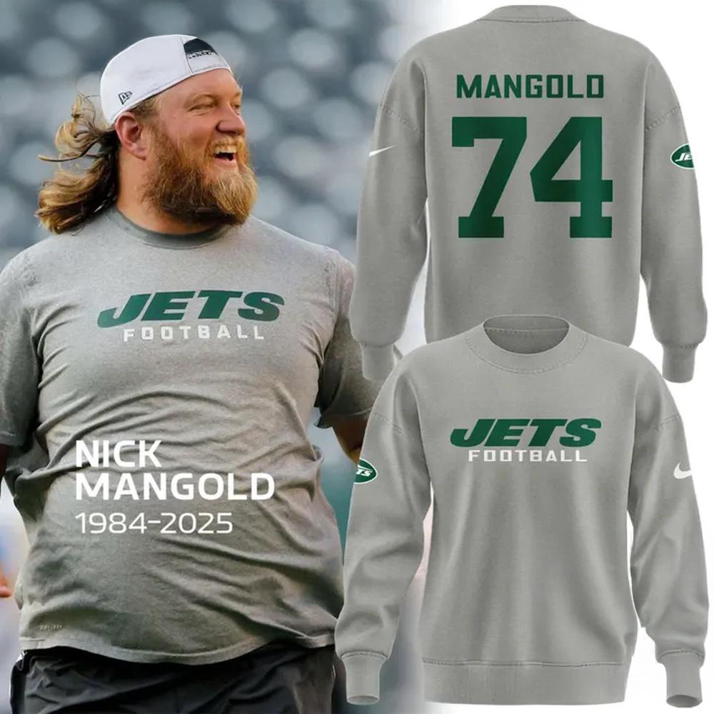 New York Jets In Memoriam Nick Mangold Limited Edition Crewneck Sweatshirt