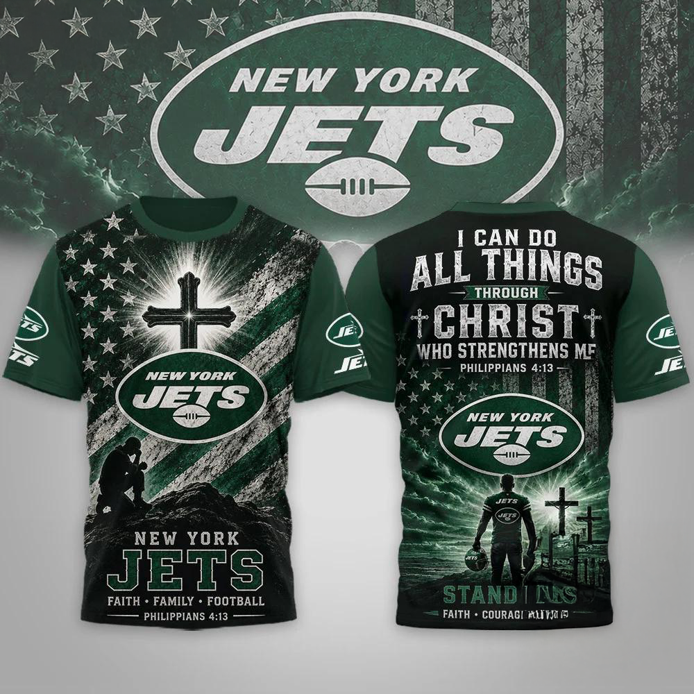 New York Jets NFL Faith Family Limited Edition Premium 3D Shirt