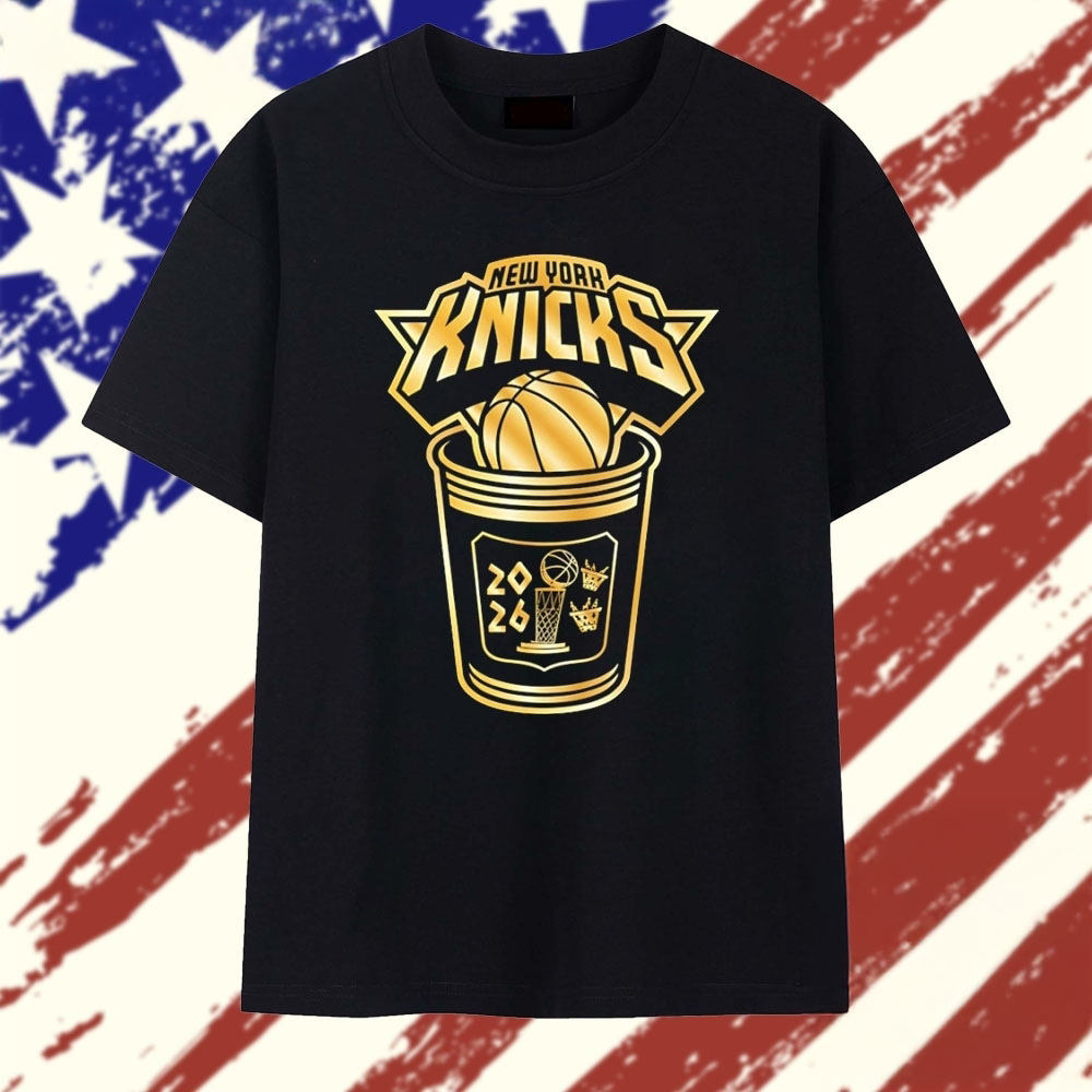 New York Knicks 2026 Championship Trophy Graphic T Shirt