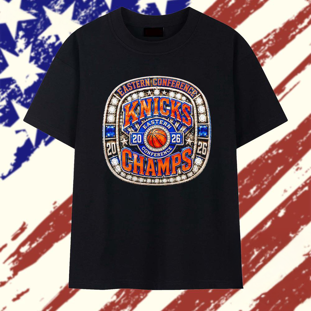 New York Knicks 2026 Eastern Conference Champions Diamond Ring T Shirt Gifts For Fans