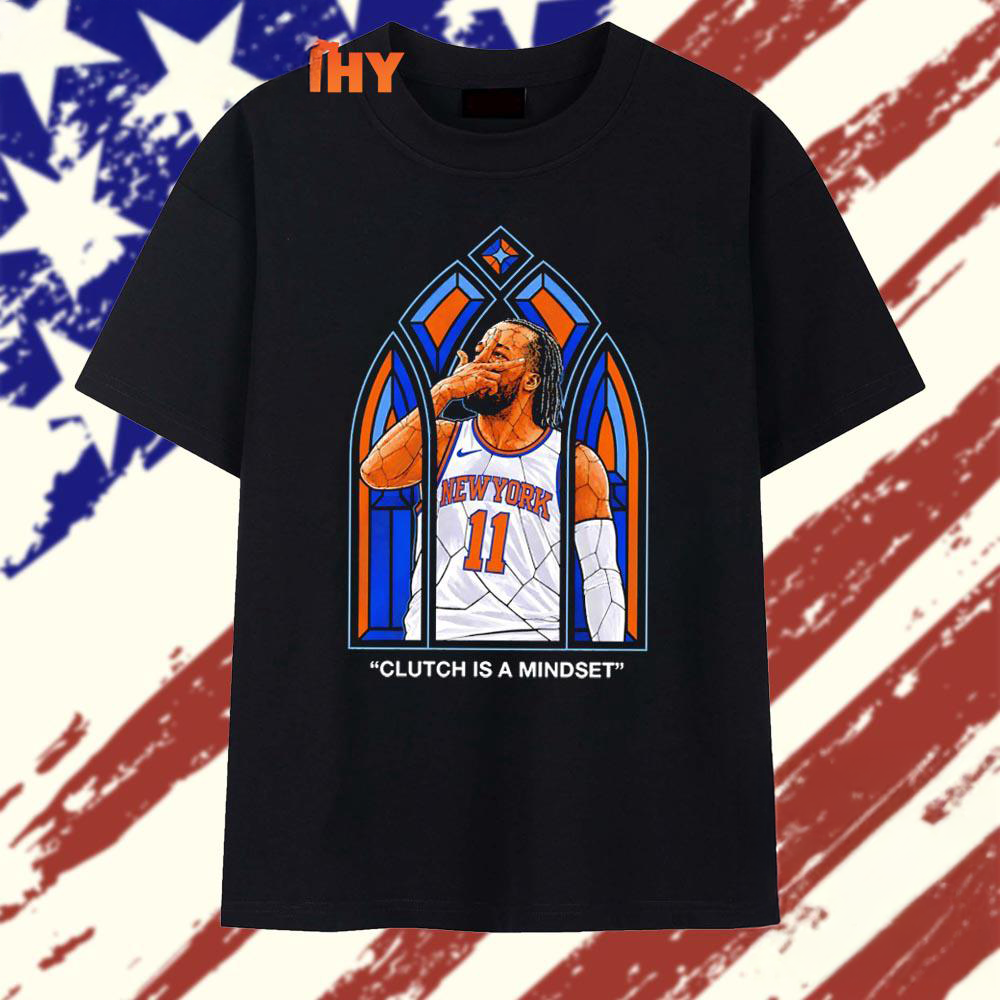 New York Knicks Jalen Brunson Number 11 Stained Glass T Shirt