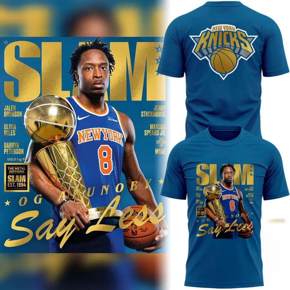 New York Knicks OG Anunoby SLAM Cover Graphic T Shirt