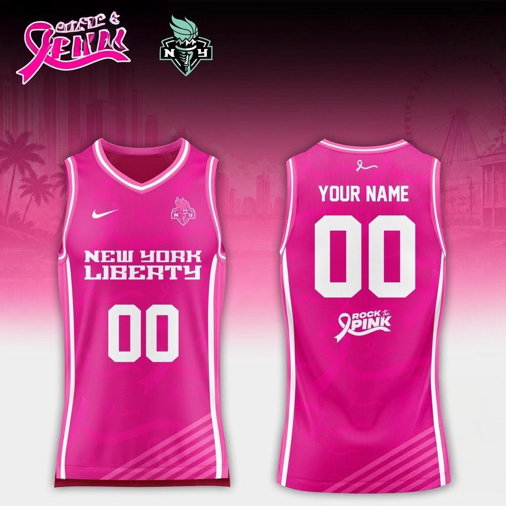 New York Liberty Rock the Pink Night 2026 Basketball Jersey Limited Edition Awareness Collection 1 - Unicasport New York Liberty Rock the Pink Night 2026 Basketball Jersey Limited Edition Awareness Collection