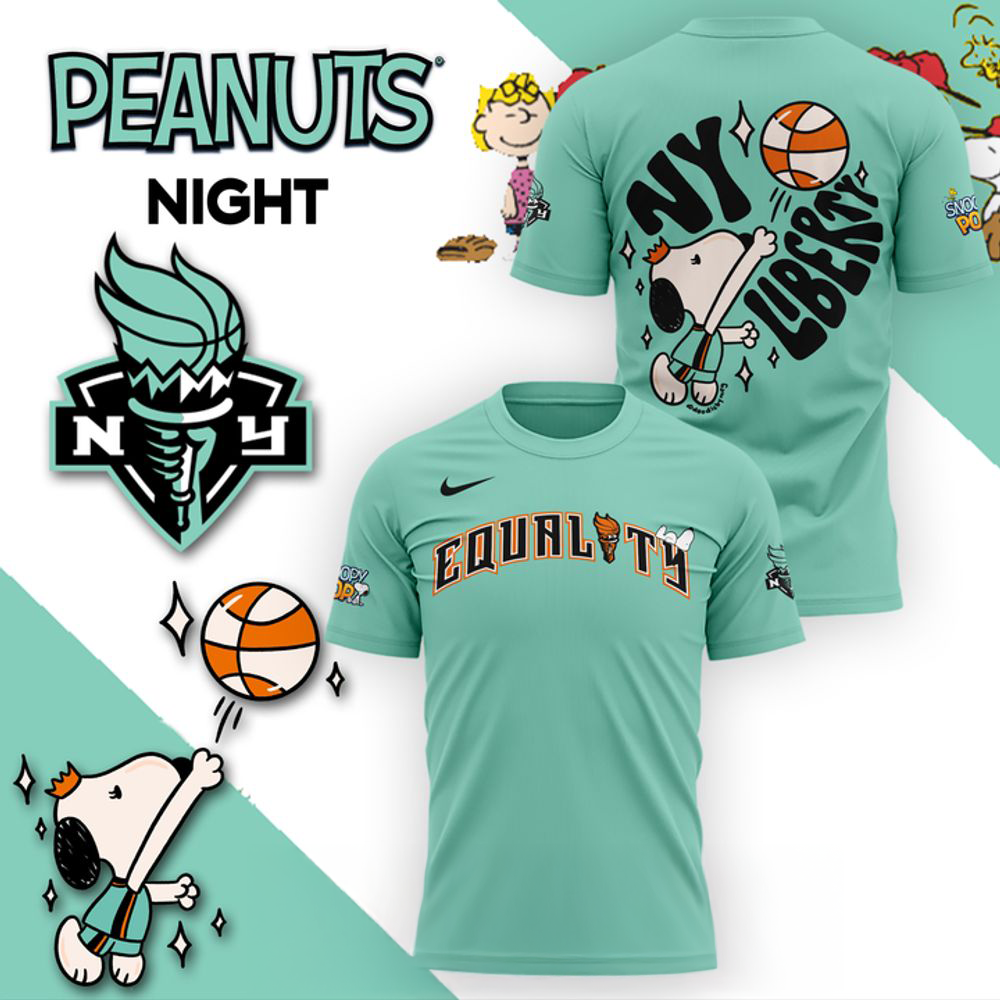 New York Liberty x Peanuts Night 2026 Limited Edition Shirt