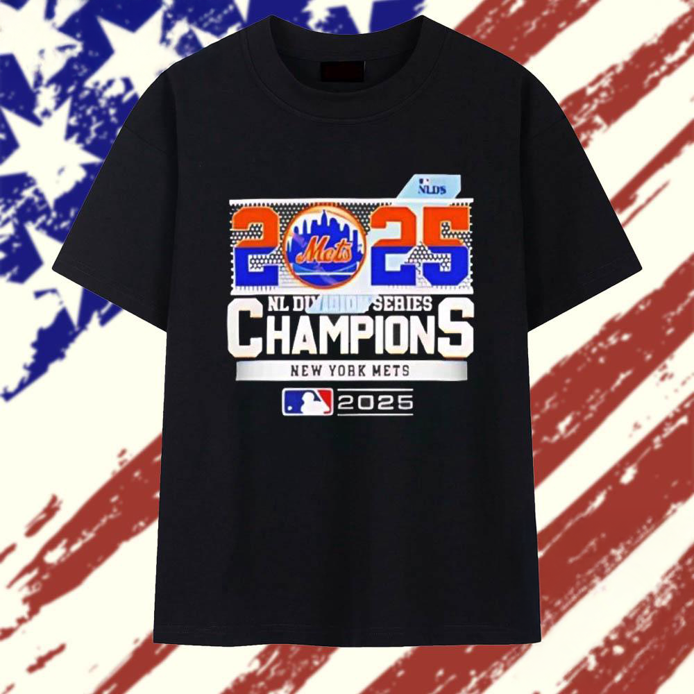 New York Mets 2025 MLB Postseason NL Division Series Champions Celebration T Shirt