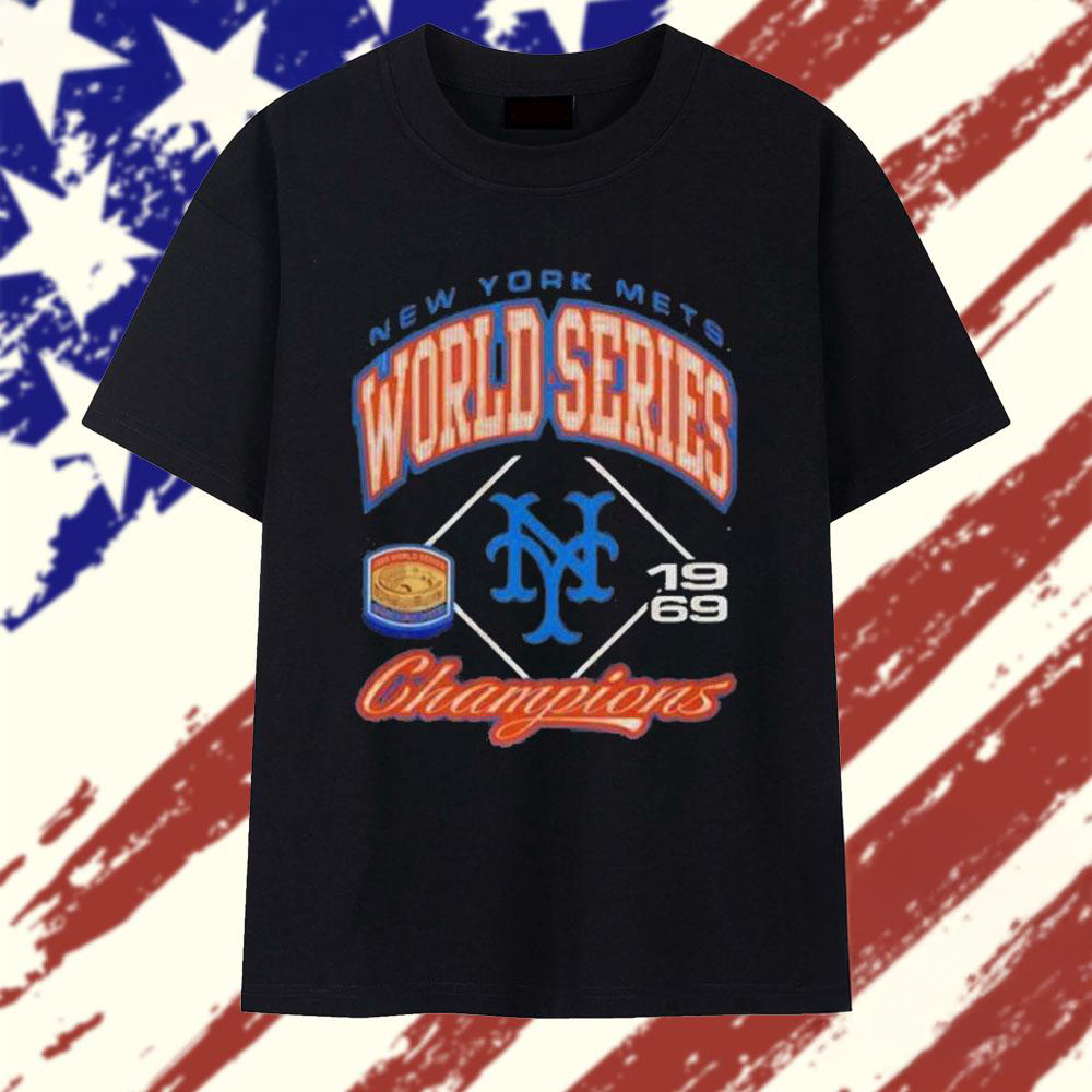 New York Mets Baseball World Series Champions 1969 Vintage T Shirt