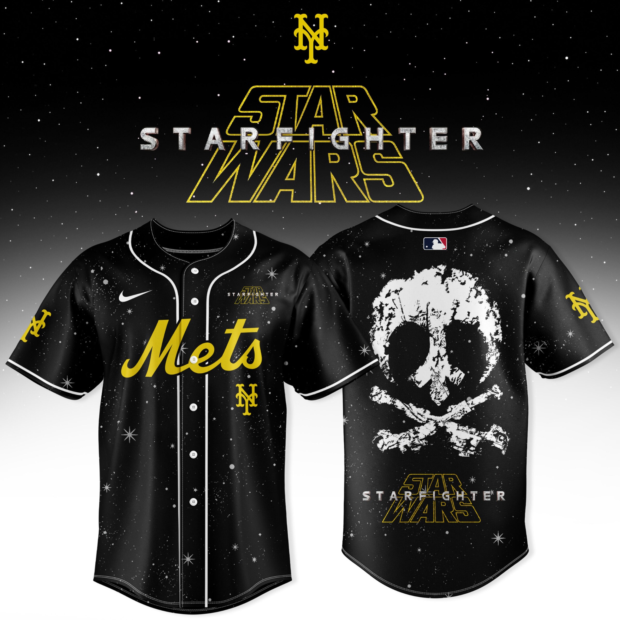 New York Mets Star Wars Starfighter Baseball Jersey Space Theme Baseball Fan Gift 1 - Unicasport New York Mets Star Wars Starfighter Baseball Jersey Space Theme Baseball Fan Gift