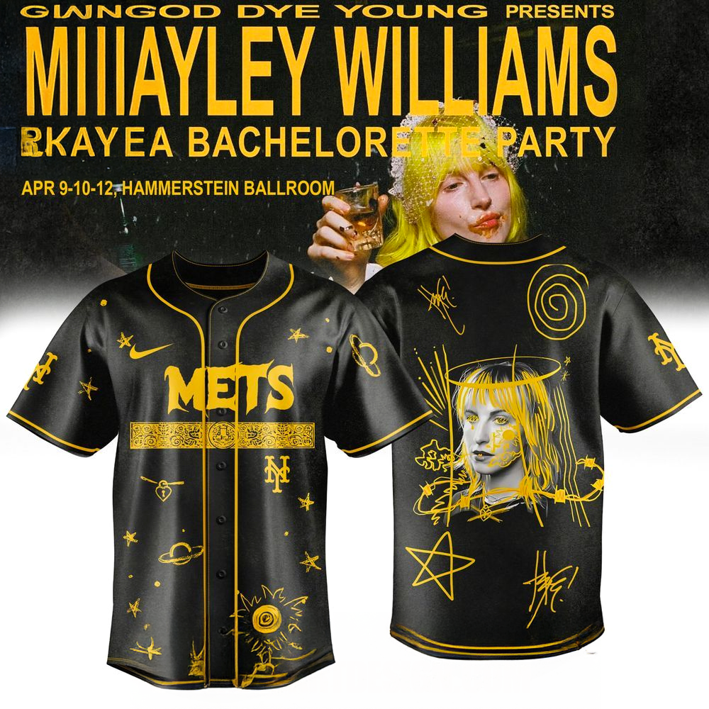 New York Mets X HAYLEY WILLIAMS Bachelorette Party 2026 North America Tour Exclusive Jersey