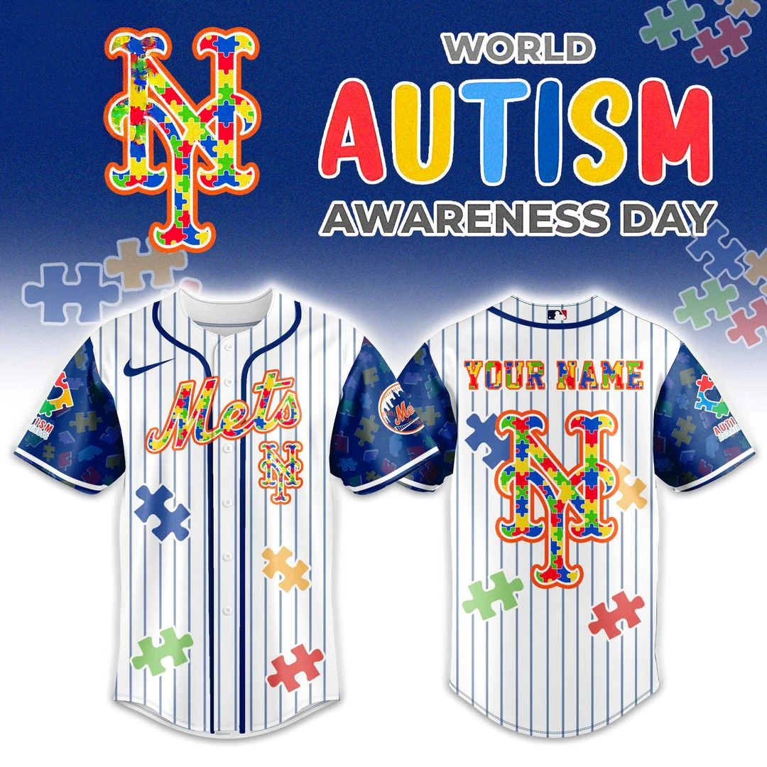 New York Mets x Autism Awareness 2026 Edition Baseball Jersey