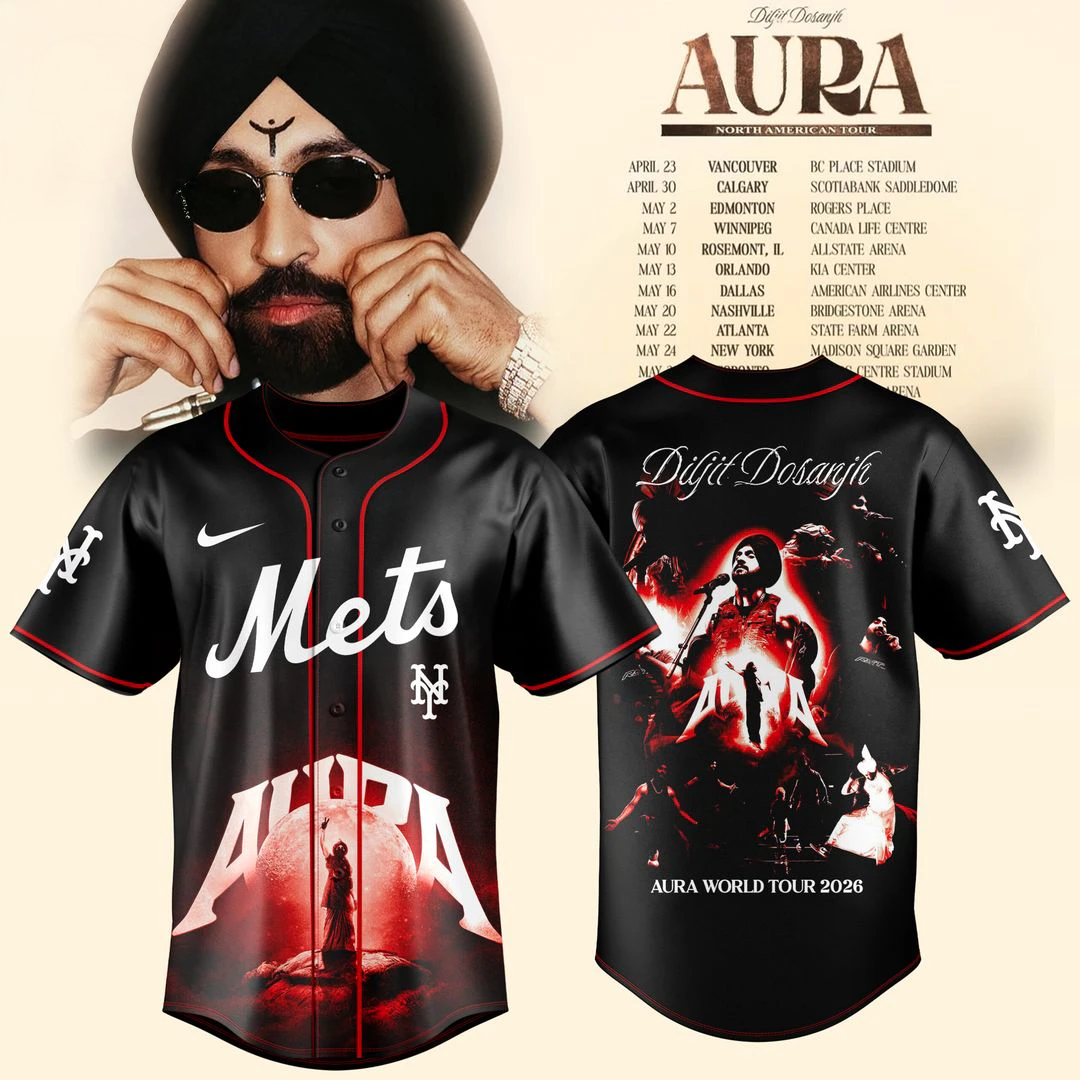 New York Mets x Diljit Dosanjh Aura World Tour 2026 Jersey