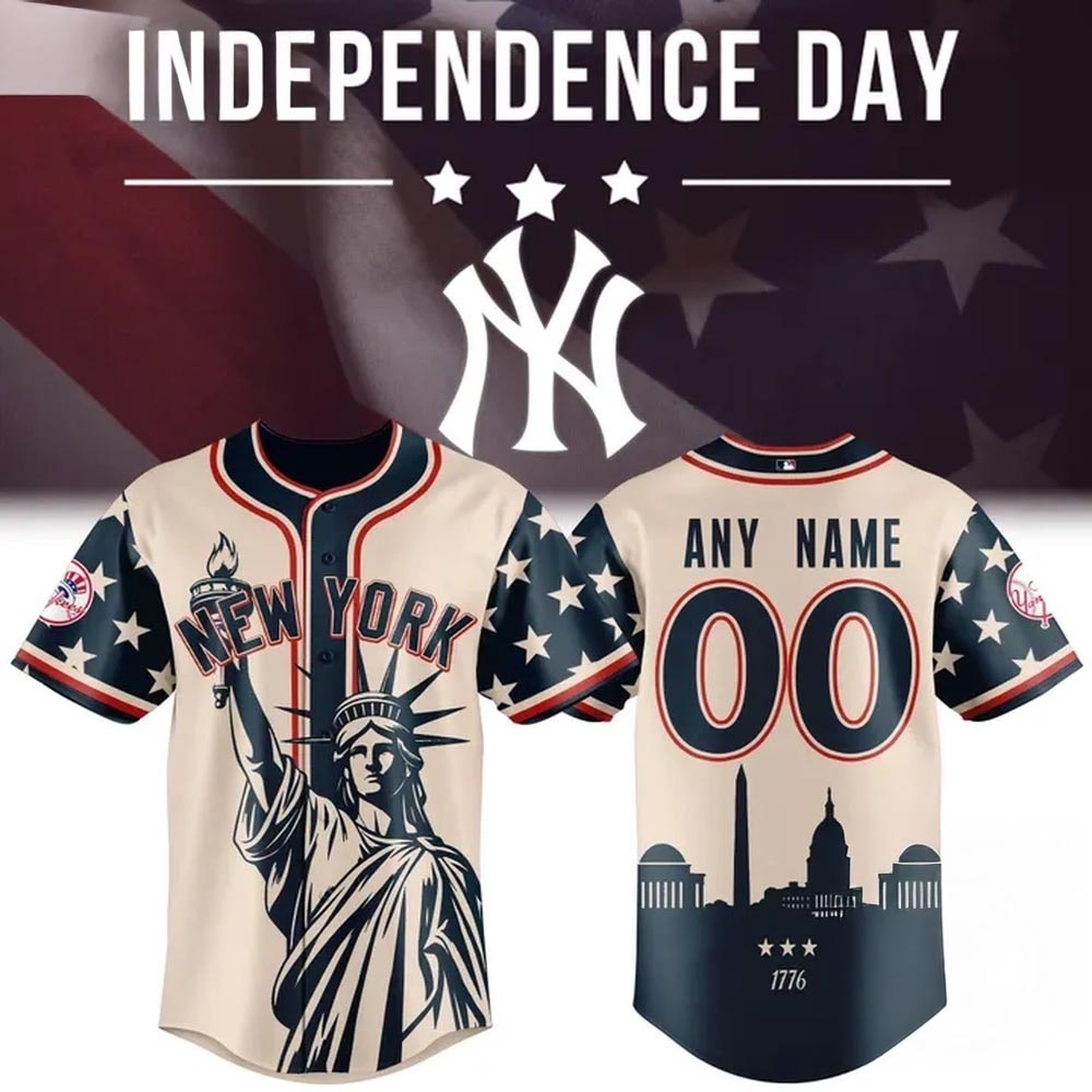 New York Yankees 2026 Independence Day Baseball Jersey Patriotic Baseball Game Day Fan Apparel 1 - Unicasport New York Yankees 2026 Independence Day Baseball Jersey Patriotic Baseball Game Day Fan Apparel