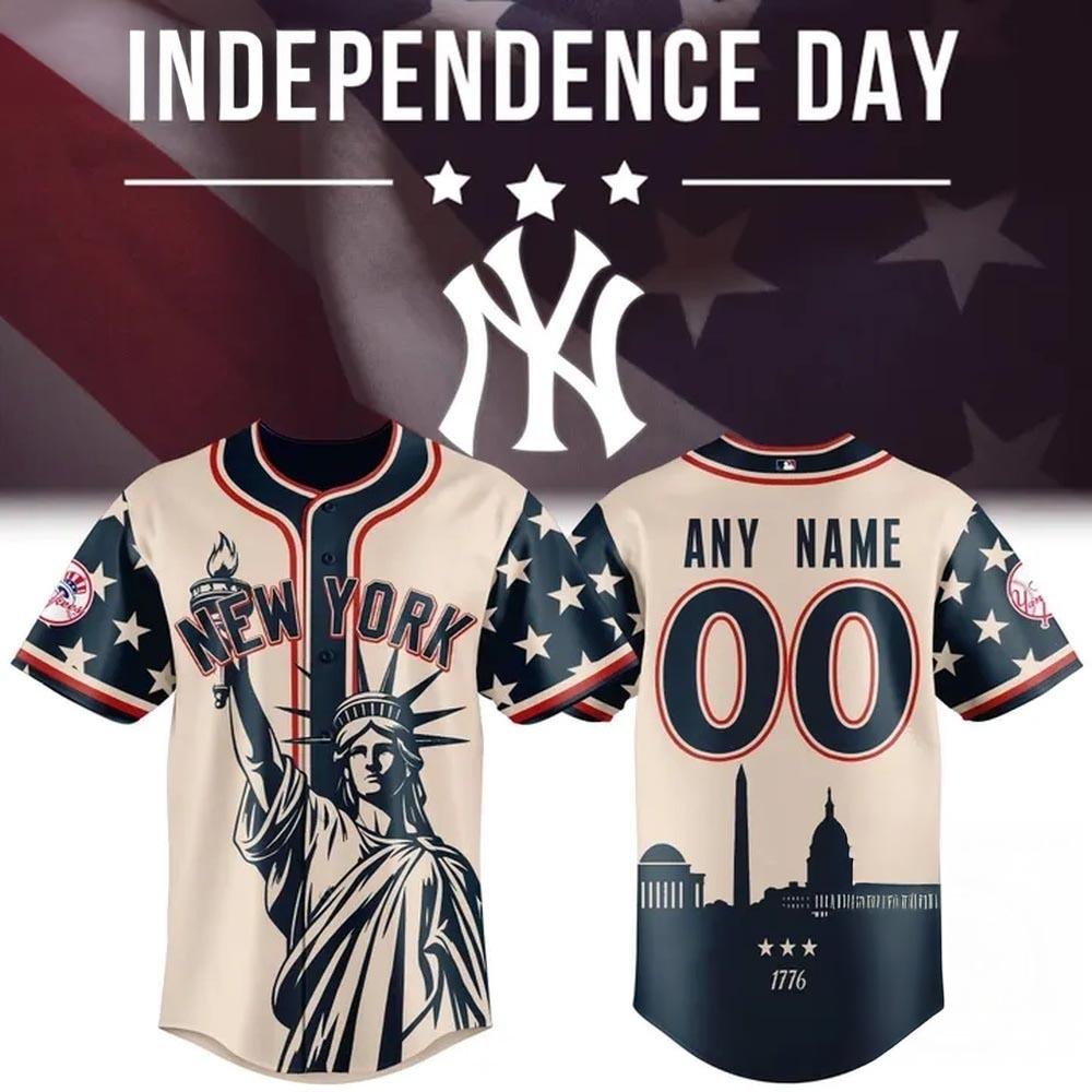 New York Yankees 2026 Independence Day Baseball Jersey Patriotic Baseball Game Day Fan Apparel 2 - Unicasport New York Yankees 2026 Independence Day Baseball Jersey Patriotic Baseball Game Day Fan Apparel