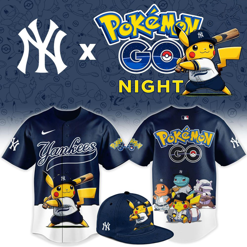 New York Yankees Pokemon GO Night 2026 Baseball Jersey