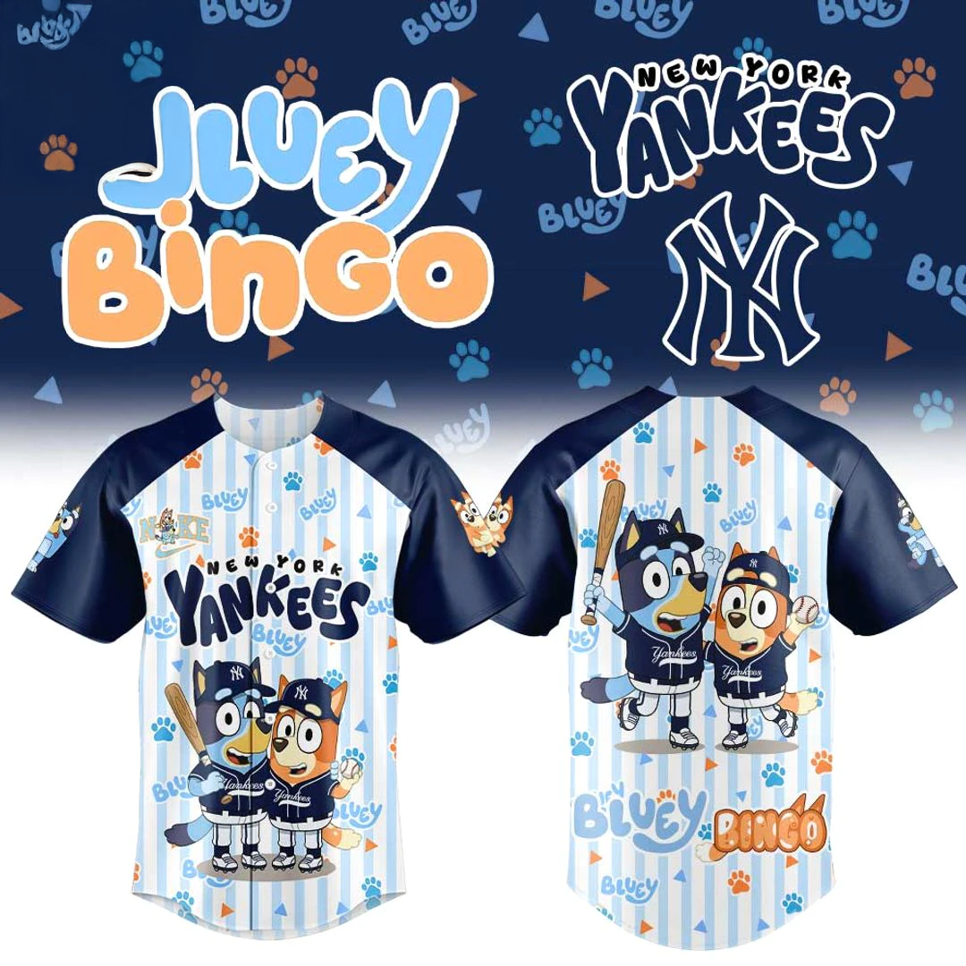New York Yankees x Bluey Bingo 2026 Special Edition Baseball Jersey