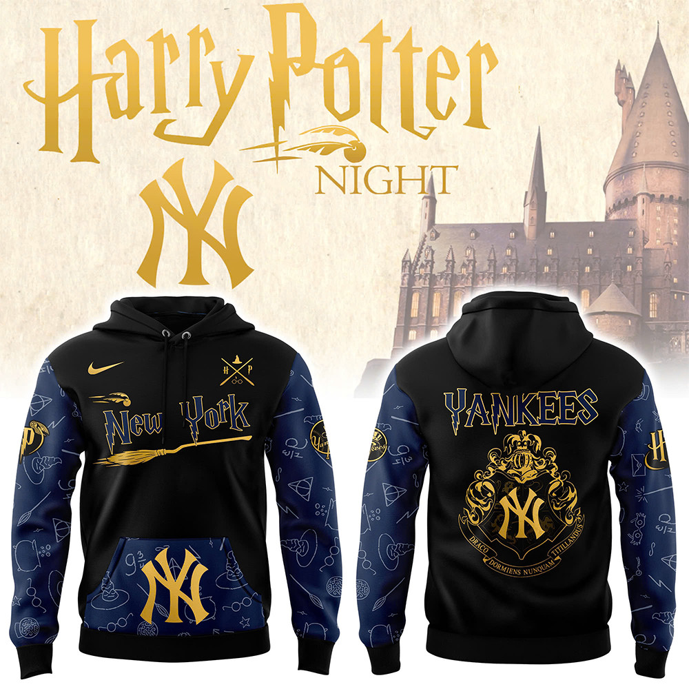 New York Yankees x Harry Potter Night Heritage Hoodie Cool Baseball Gifts Merch 2026
