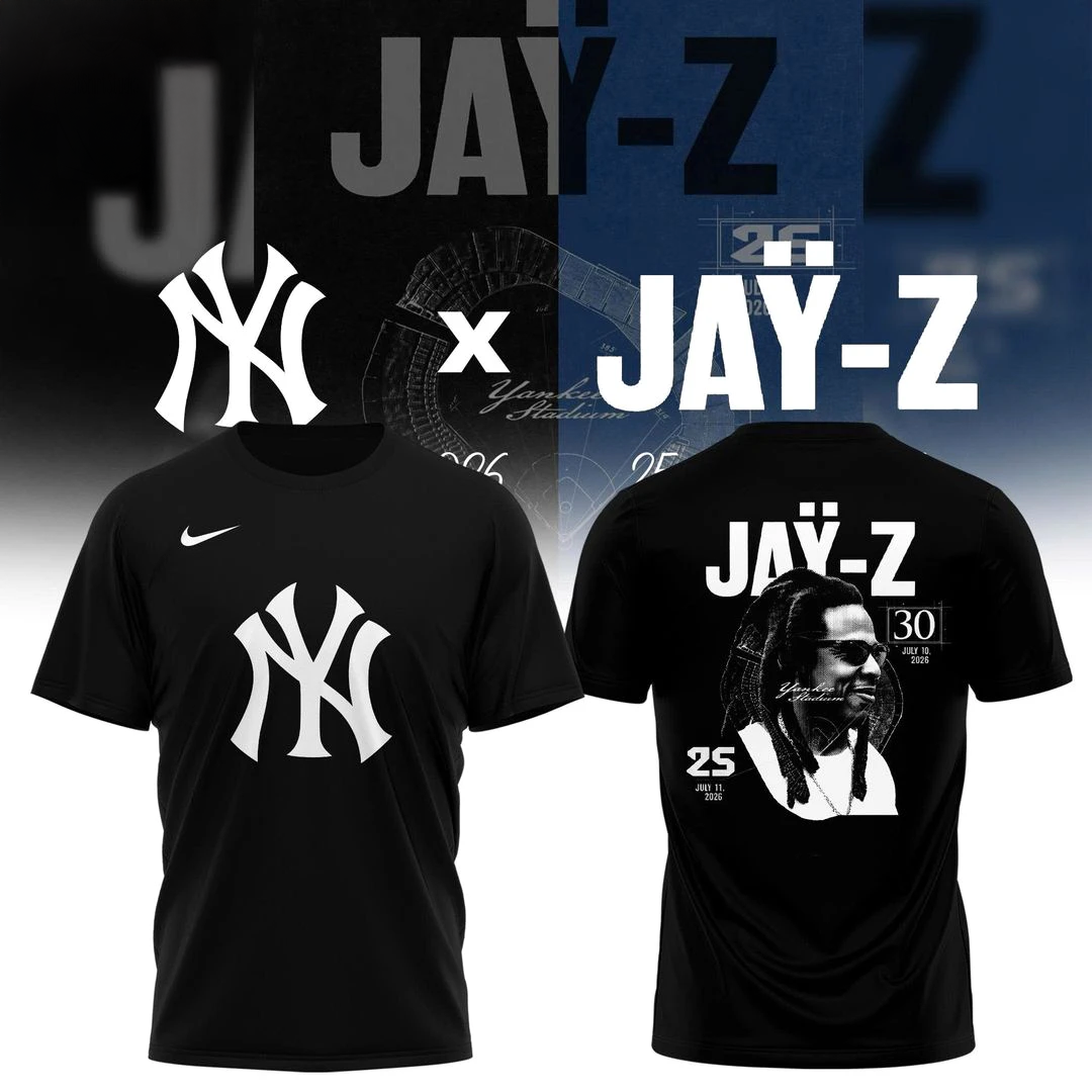 New York Yankees x JAYZ Anniversary Show 2026 Limited Edition TShirt