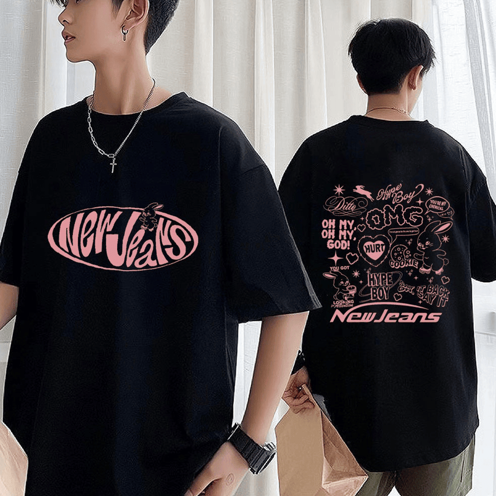 NewJeans Merch Kpop NewJeans TShirt Gifts For Kpop Fans Fathers Day Gift for Husband