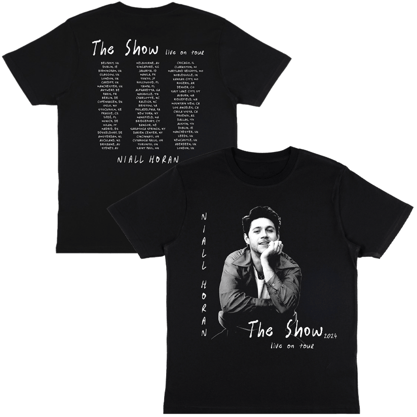 Niall Horan Merch Niall Horan The Show Photo Dates Black TShirt Dad Fathers Day Gifts