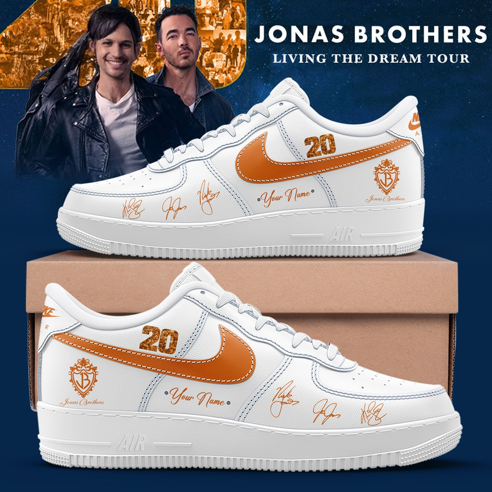 Nick Jonas Sunday Best Tour 2026 Custom Name Air Force 1 Sneakers Fan Gift