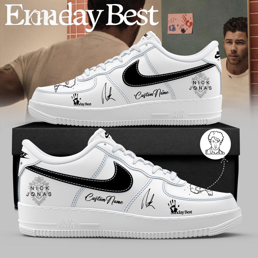 Nick Jonas Sunday Best Tour 2026 Signature Custom Air Force 1 Sneakers