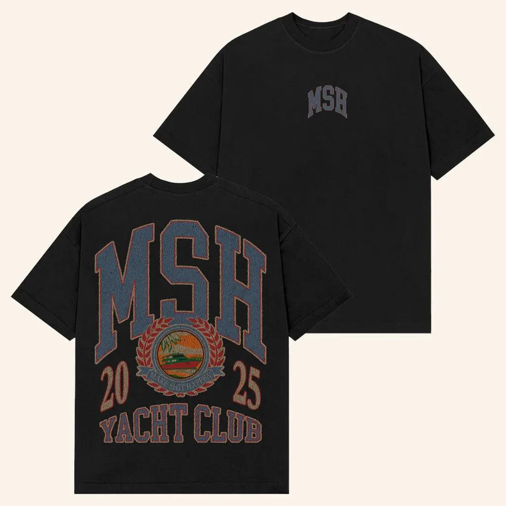Nick Nayersina Merch Msc Yacht Club Black TShirt Best Gifts For Father
