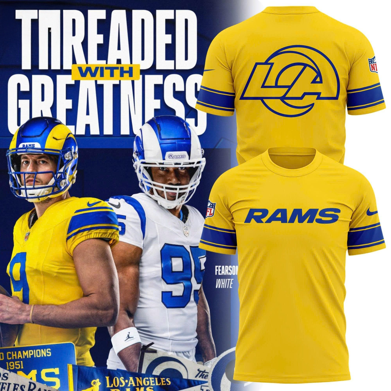 Nike Los Angeles Rams Classic Sol Performance Gold TShirt