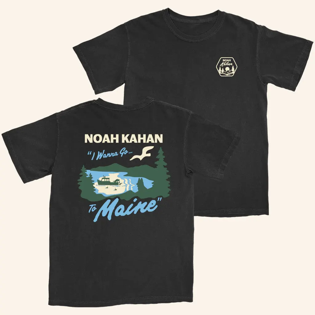 Noah Kahan Merch Maine Fishing TShirt Gift Ideas For Boyfriend