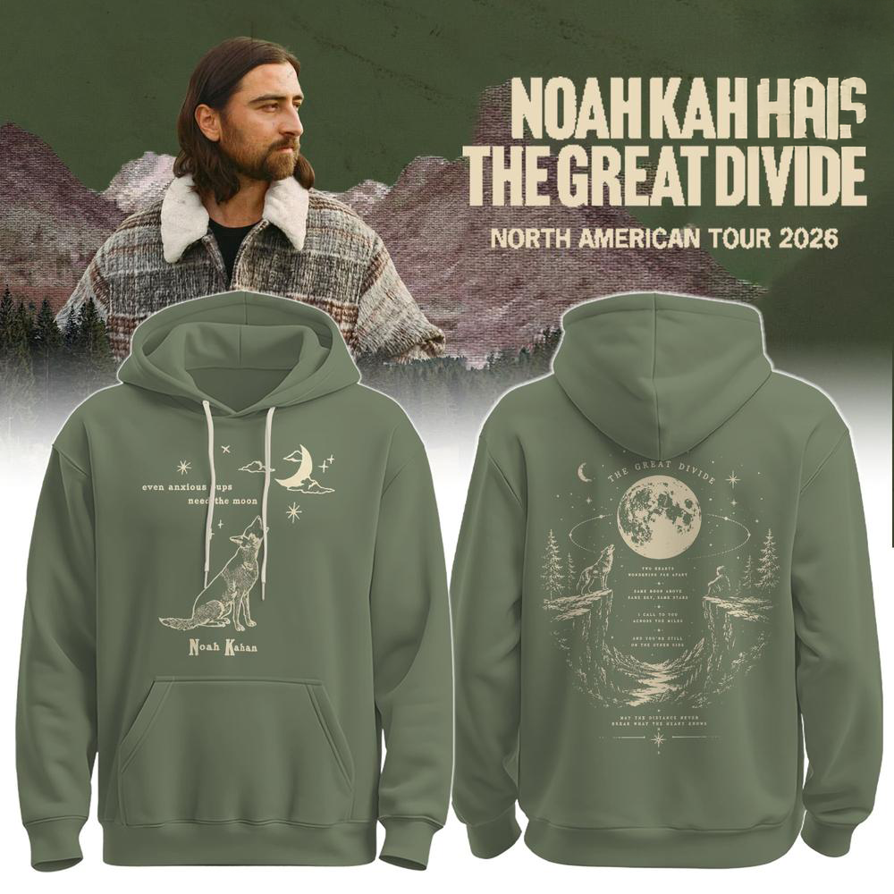 Noah Kahan The Great Divide Tour 2026 Official Fan Hoodie