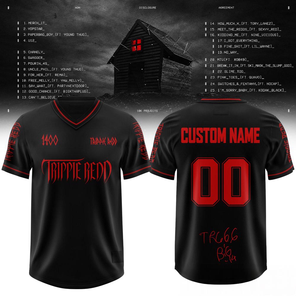 Non Disclosure Agreement Trippie Redd Football Jersey Hip Hop Music Fan Streetwear 1 - Unicasport Non Disclosure Agreement Trippie Redd Football Jersey Hip Hop Music Fan Streetwear