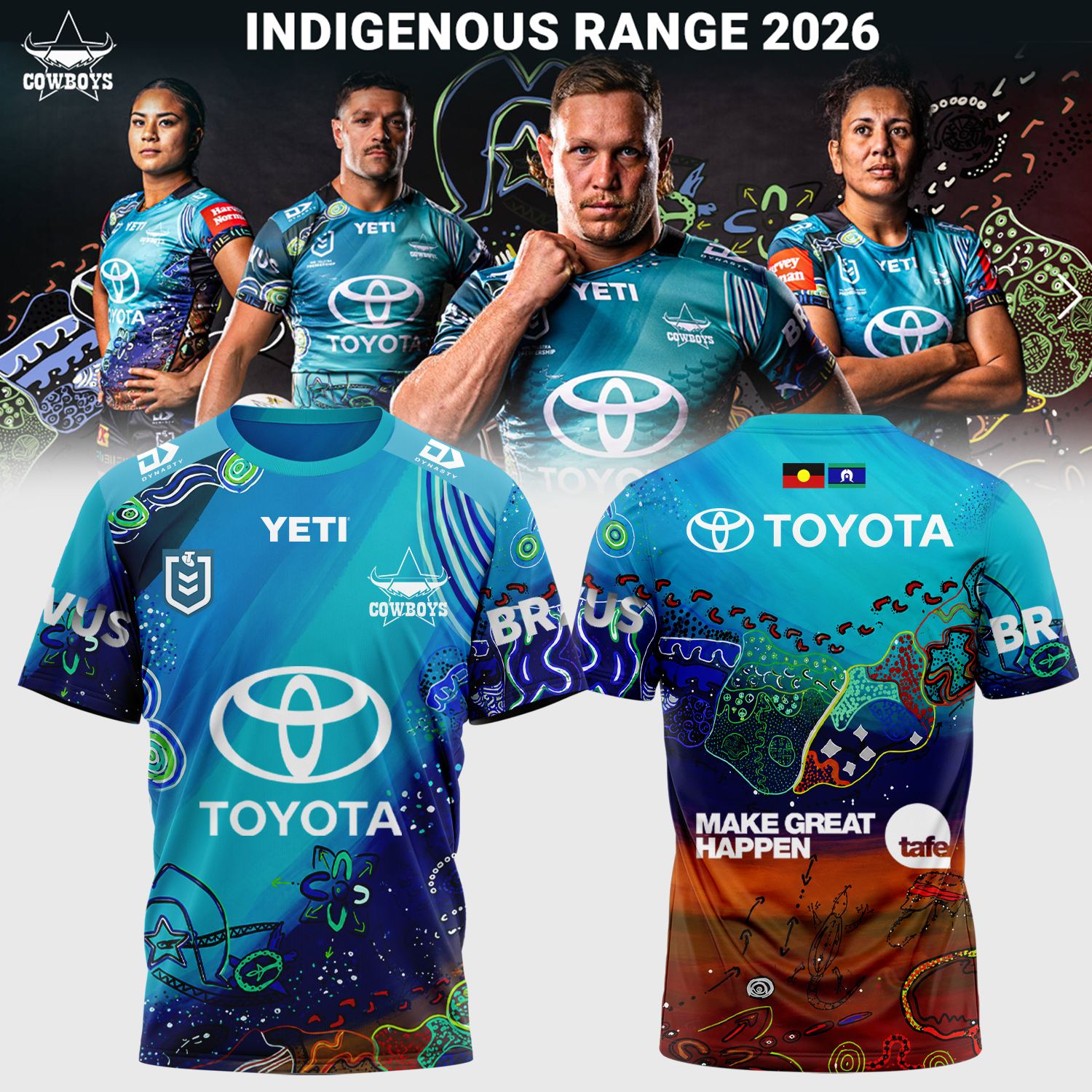 North Queensland Cowboys Indigenous Limited Edition Baseball Jersey