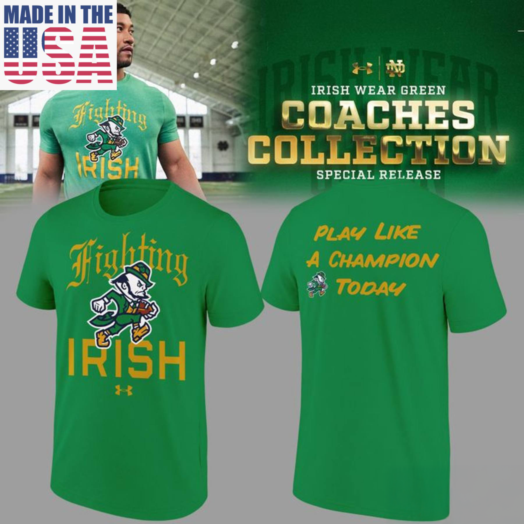 Notre Dame Fighting Irish Play Like A Champion Today T Shirt