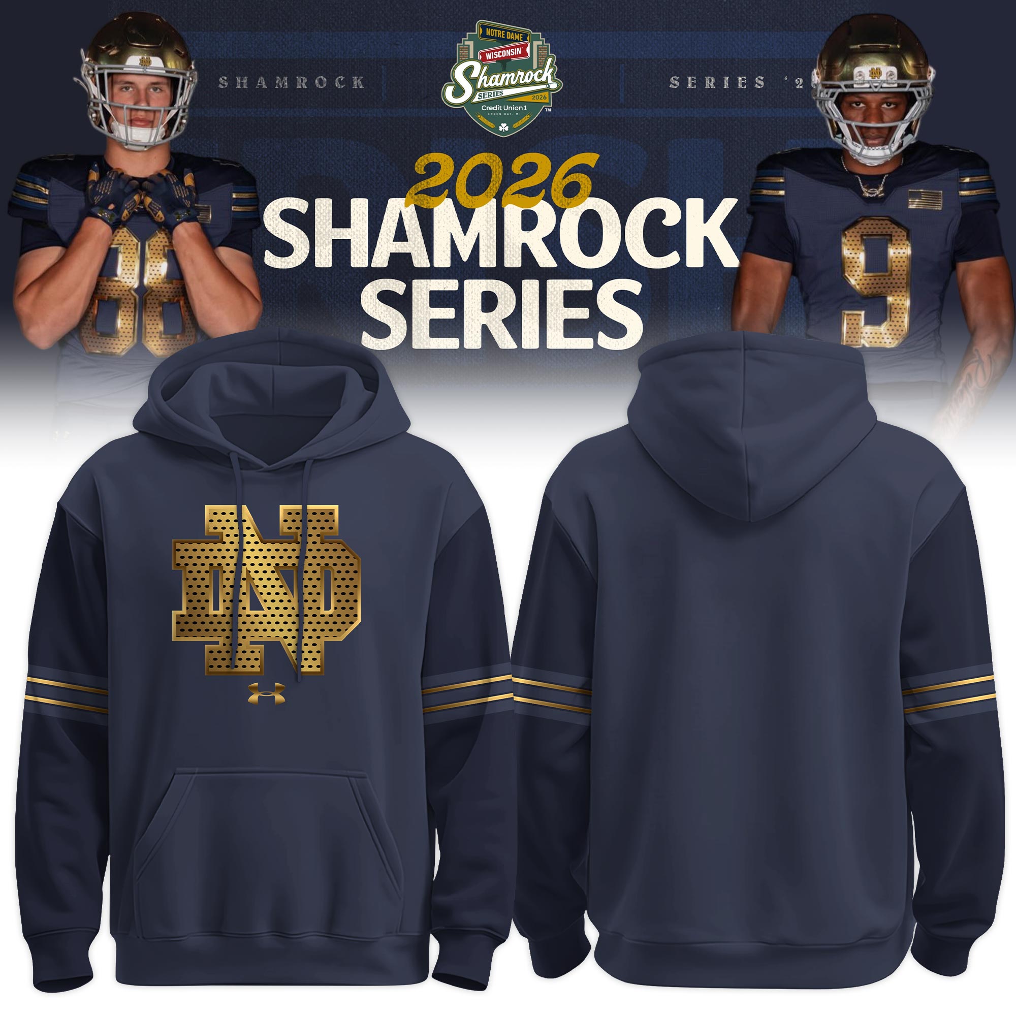 Notre Dame Football 2026 Shamrock Series Limited Edition Hoodie Gift for Fans