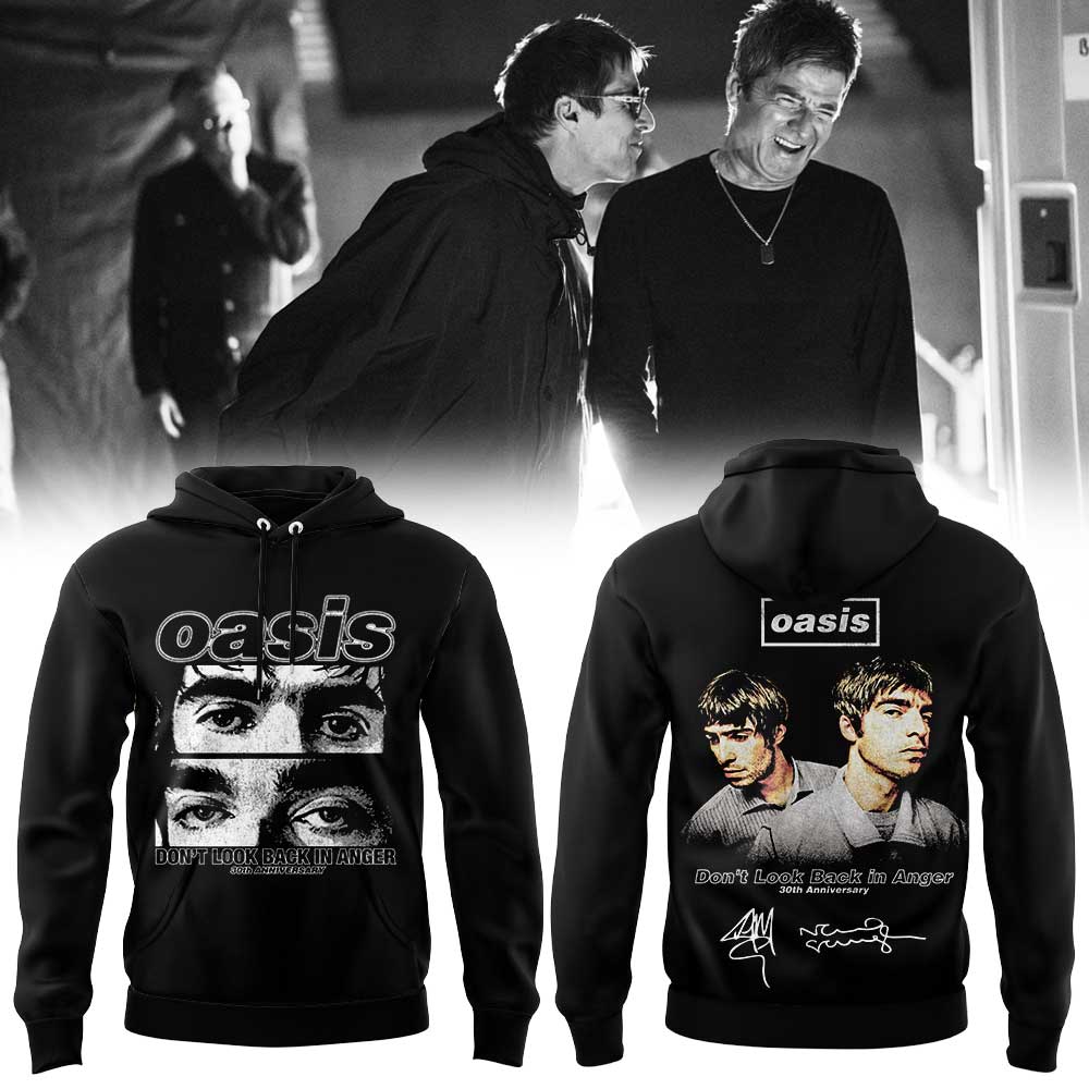 Oasis Dont Look Back In Anger 30th Anniversary Collector Hoodie