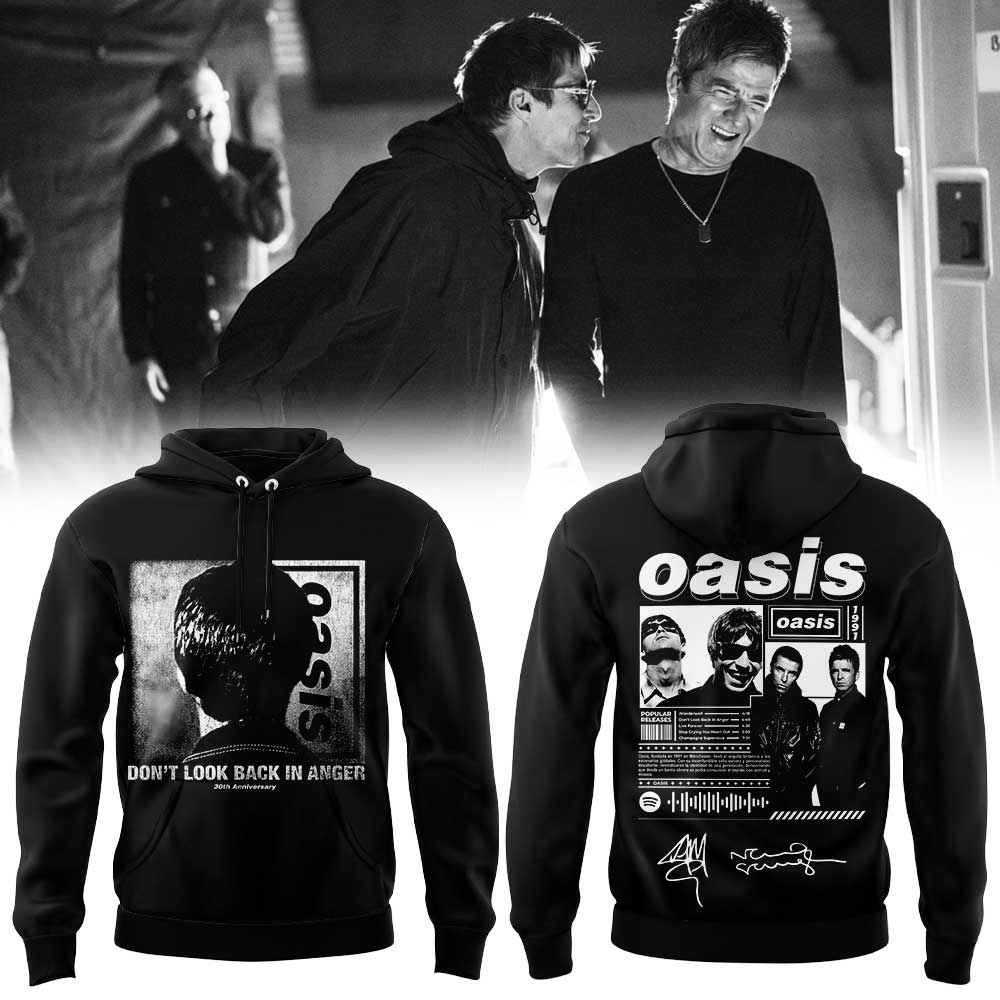 Oasis Dont Look Back In Anger 30th Anniversary Limited Hoodie