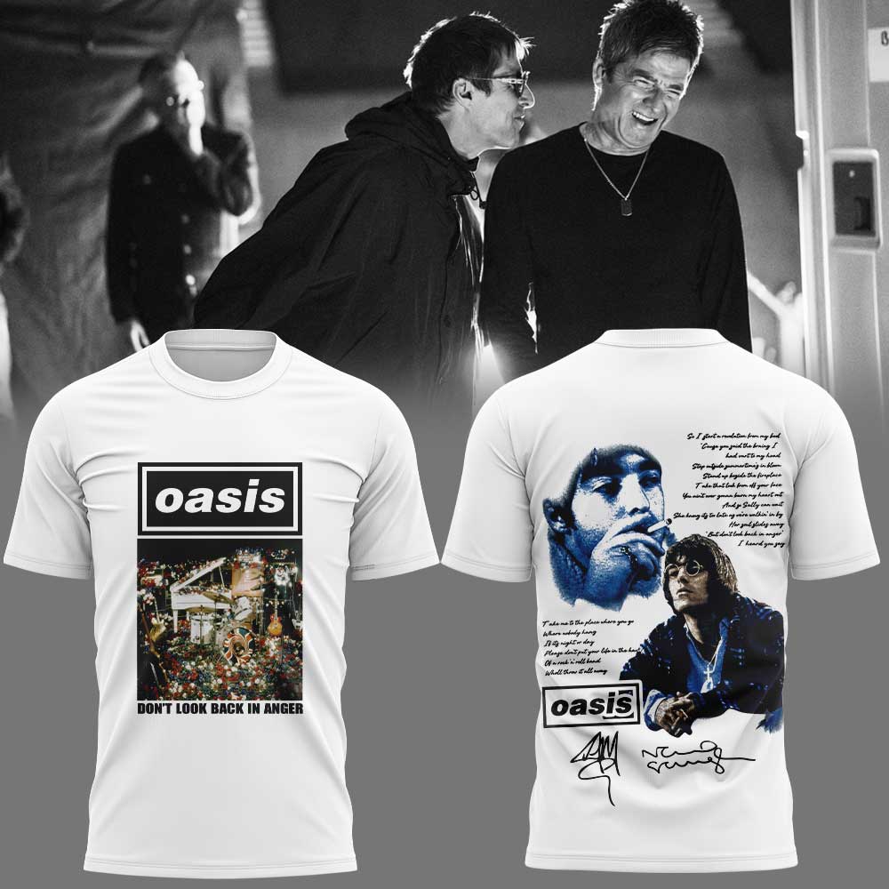 Oasis Dont Look Back In Anger 30th Anniversary Premium Graphic Tee