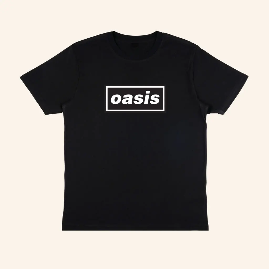Oasis Merch 2025 Decca Logo TShirt Black Gifts For Girlfriends 1