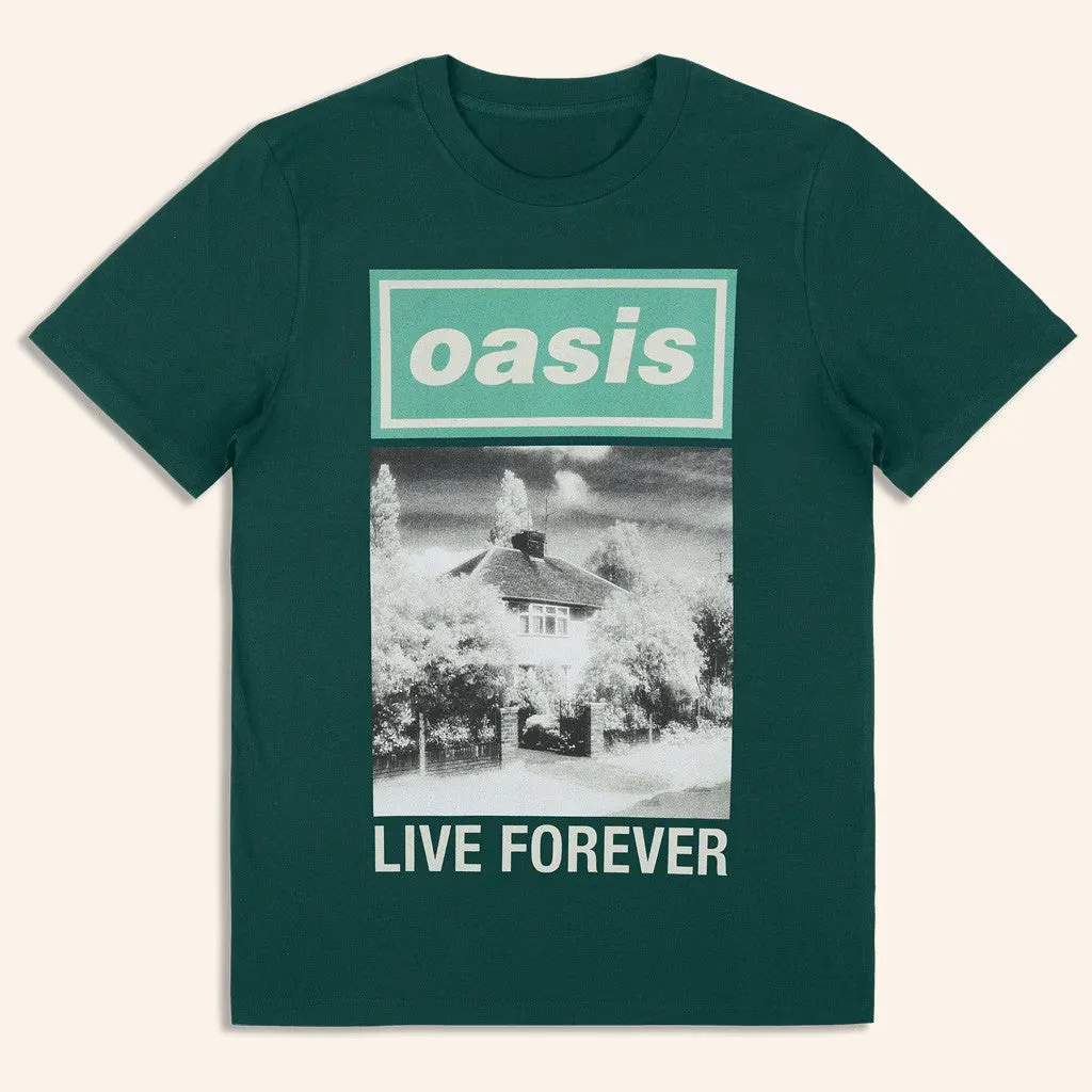 Oasis Merch 2025 Live 25 Live Forever Cover TShirt Best Gifts For Him