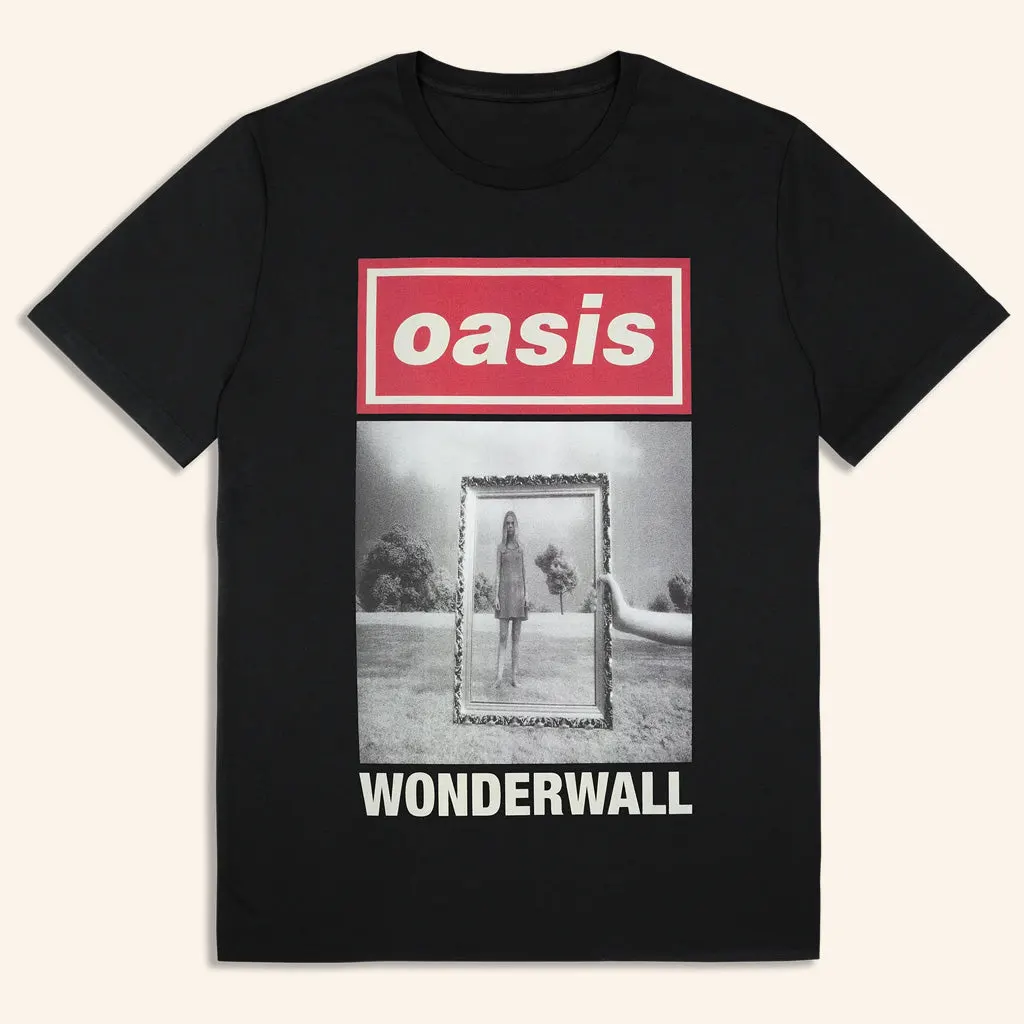 Oasis Merch 2025 Live 25 Wonderwall Cover TShirt Black Birthday Present For Husband 1