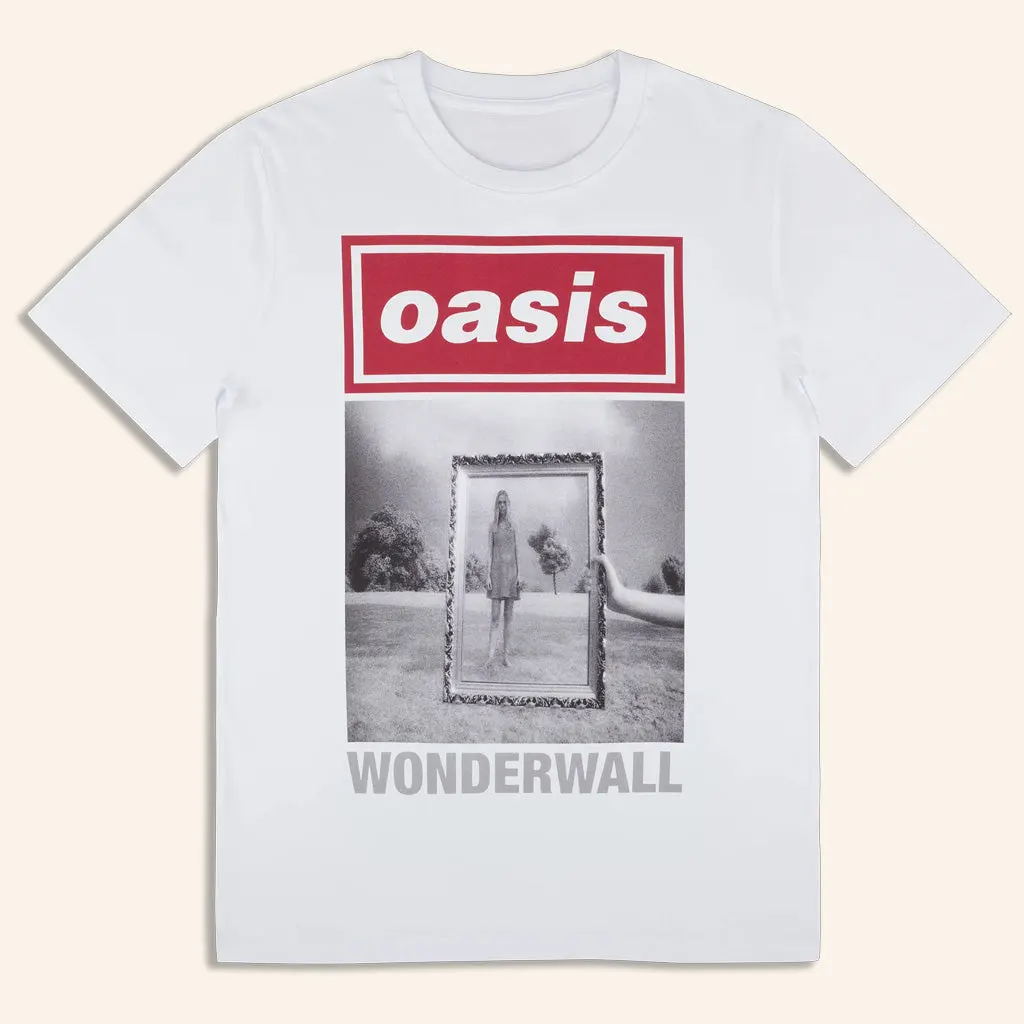 Oasis Merch 2025 Live 25 Wonderwall Cover TShirt White Birthday Present For Her