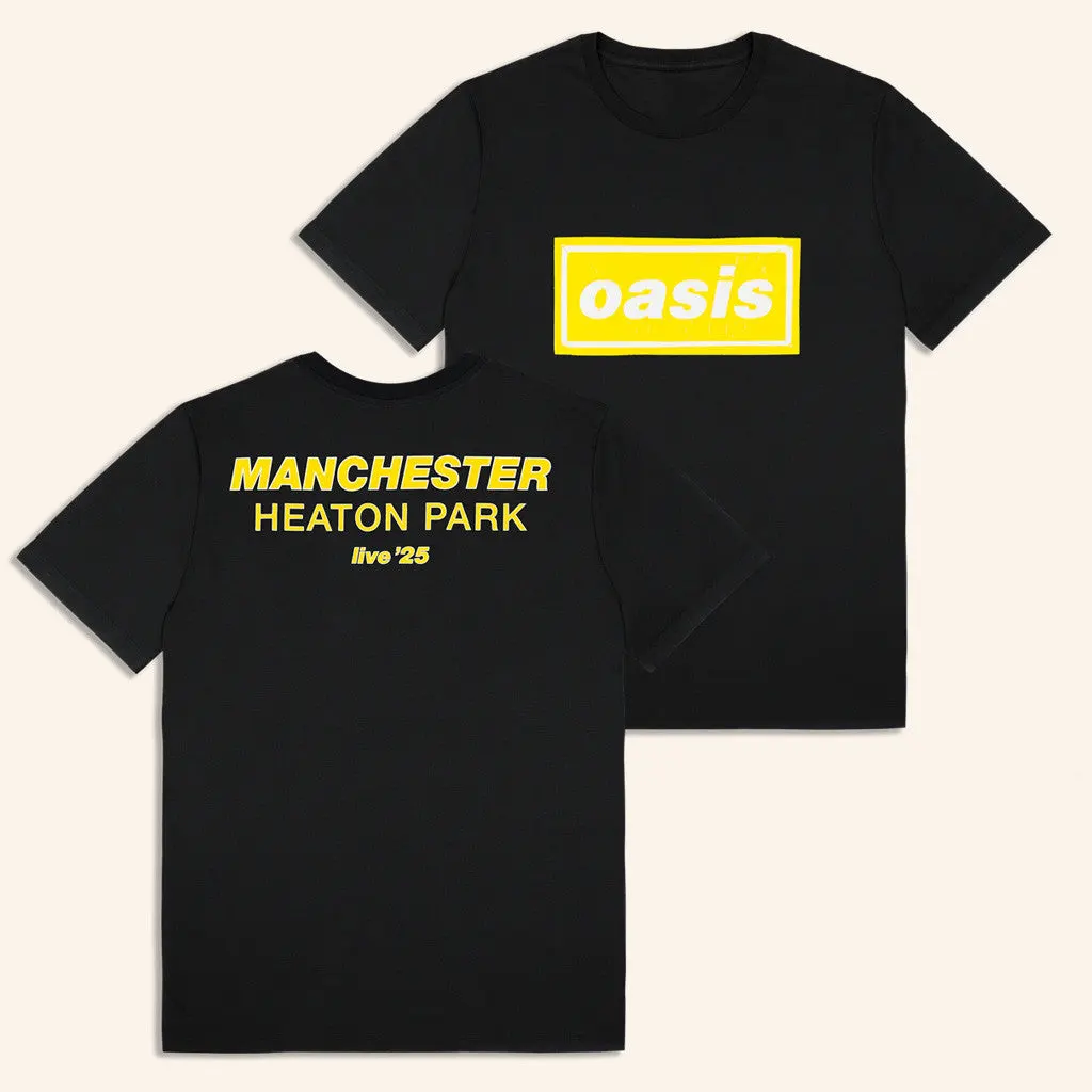 Oasis Tour Merch 2025 Live 25 Manchester TShirt Black Presents For Boyfriend