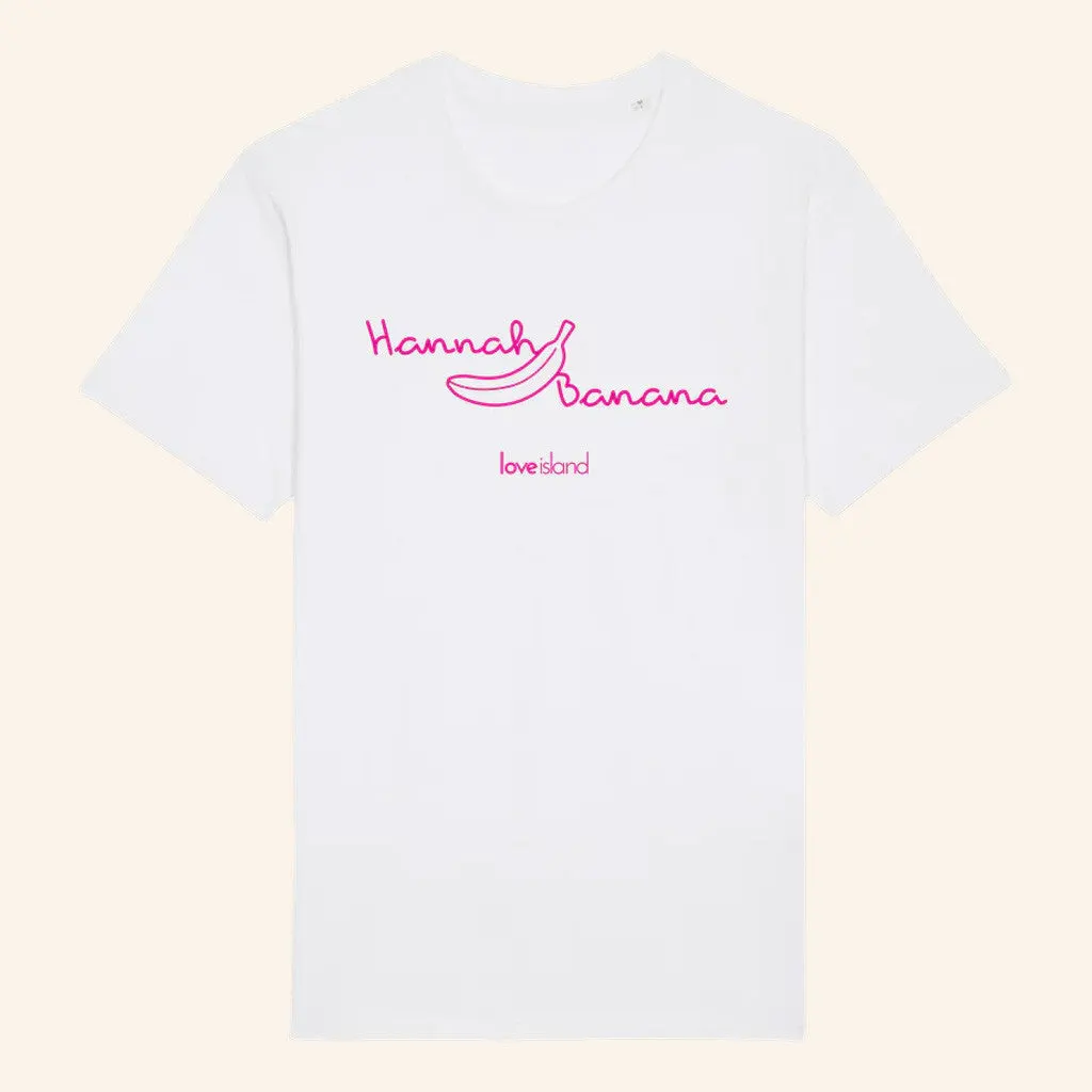Official Love Island Merch Hannah Banana TShirt Present For Her