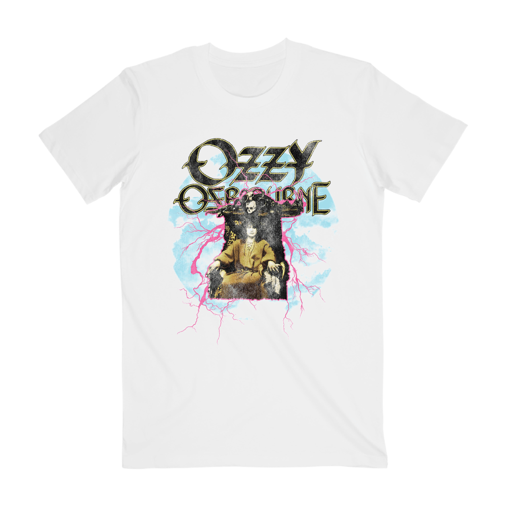 Official Ozzy Osbourne Merch No Rest For The Wicked Lightning TShirt Gifts For Fans