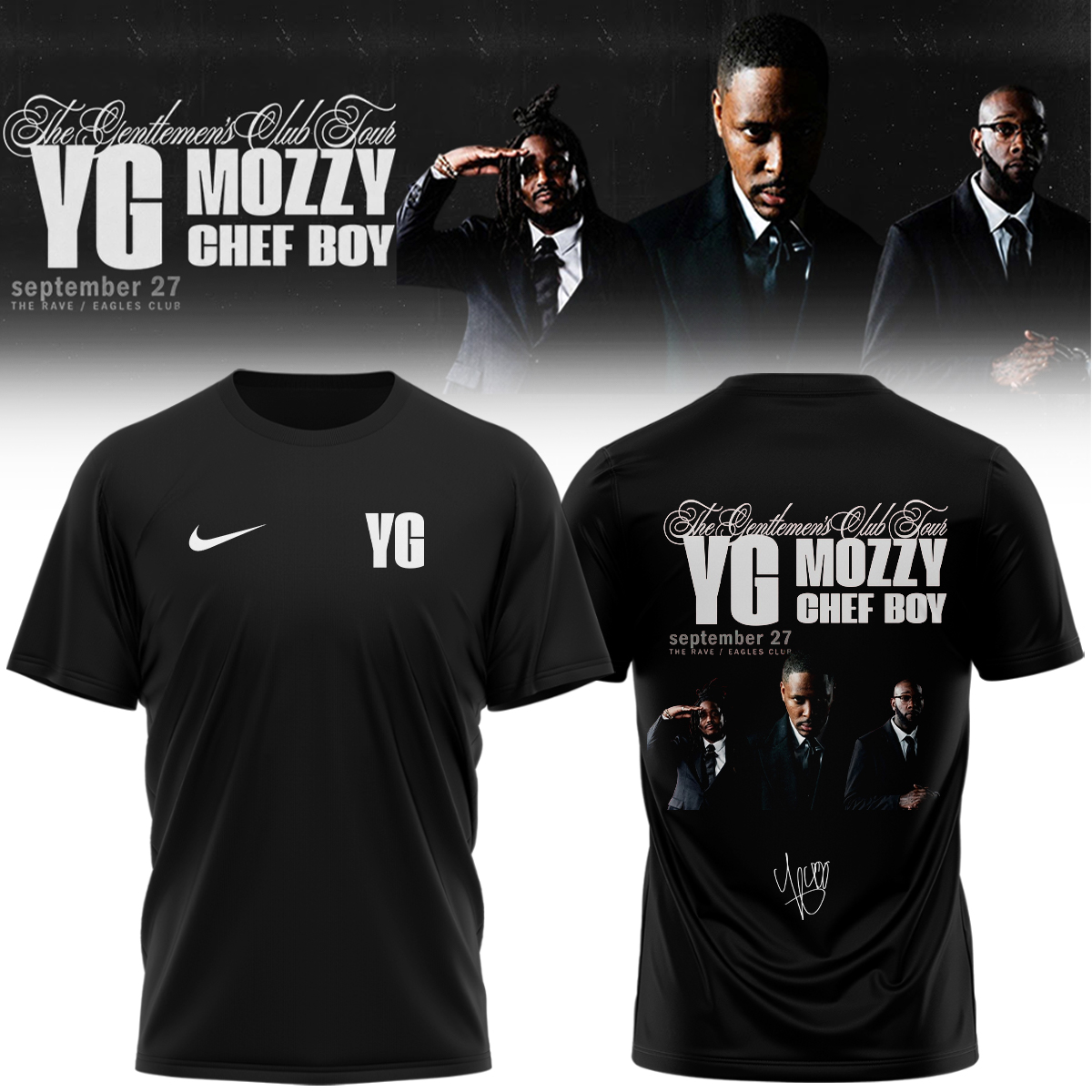 Official YG The Gentlemens Club Fan Tee