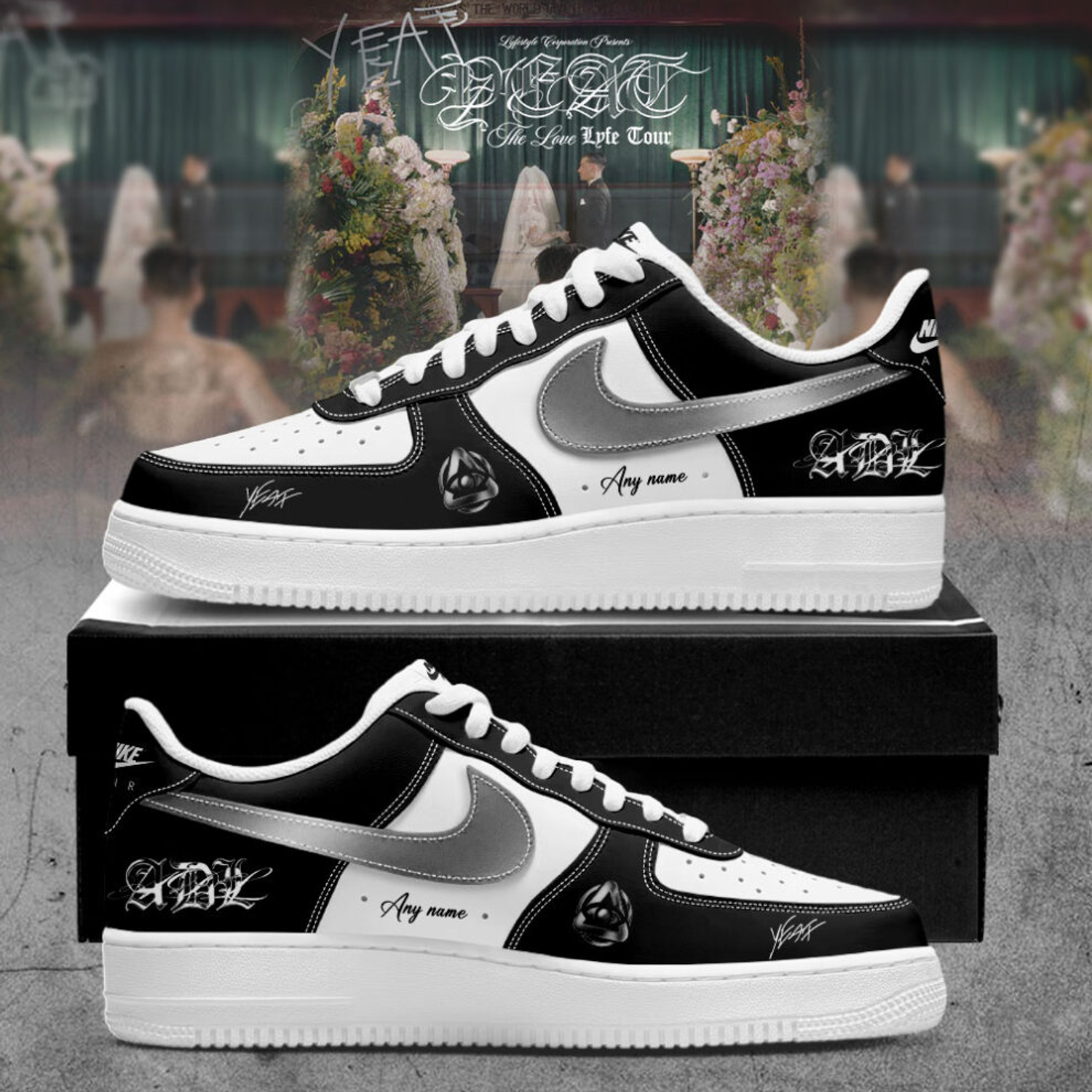 Official Yeat The Love Lyfe Tour 2026 AF1 Shoes