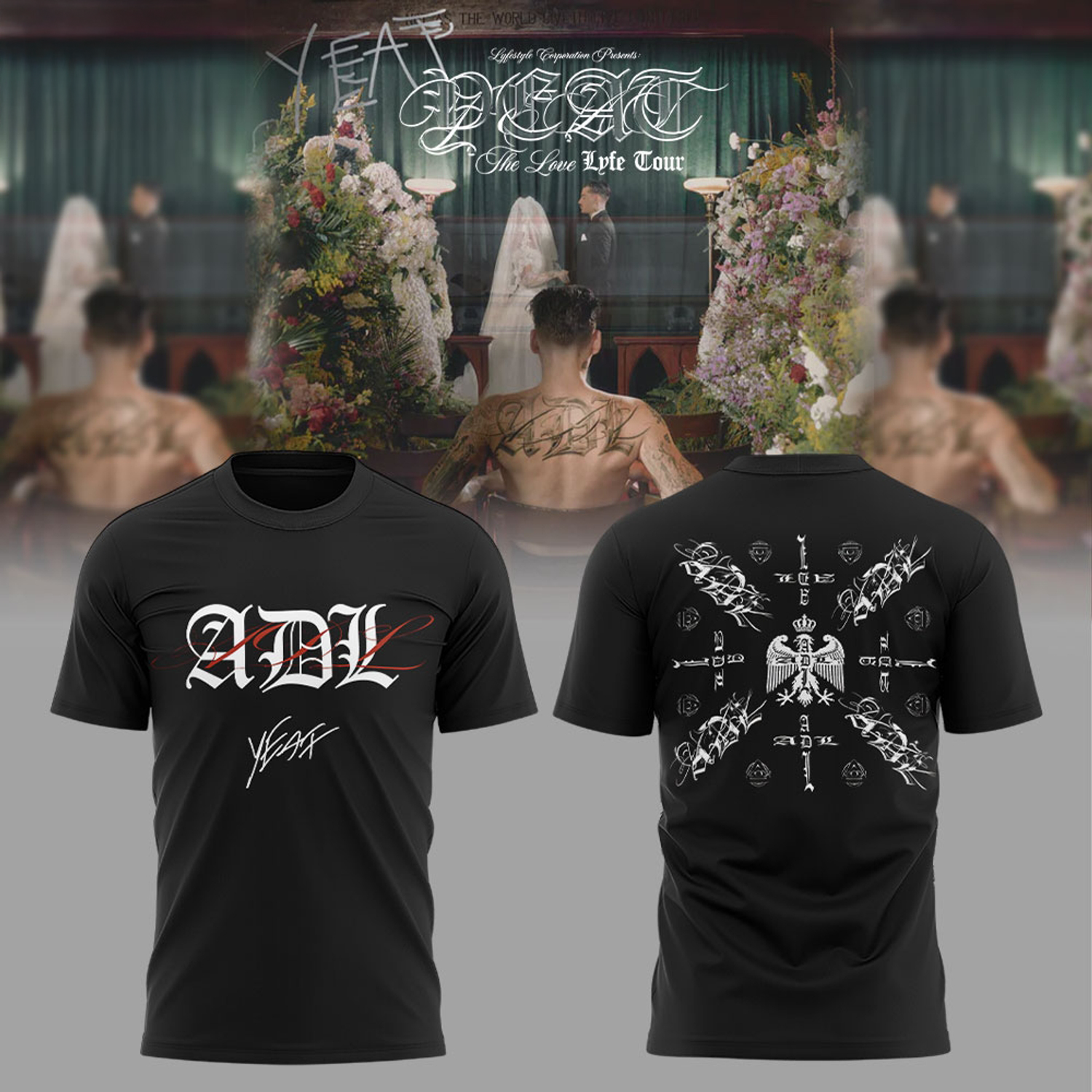 Official Yeat The Love Lyfe Tour 2026 Fan Tee