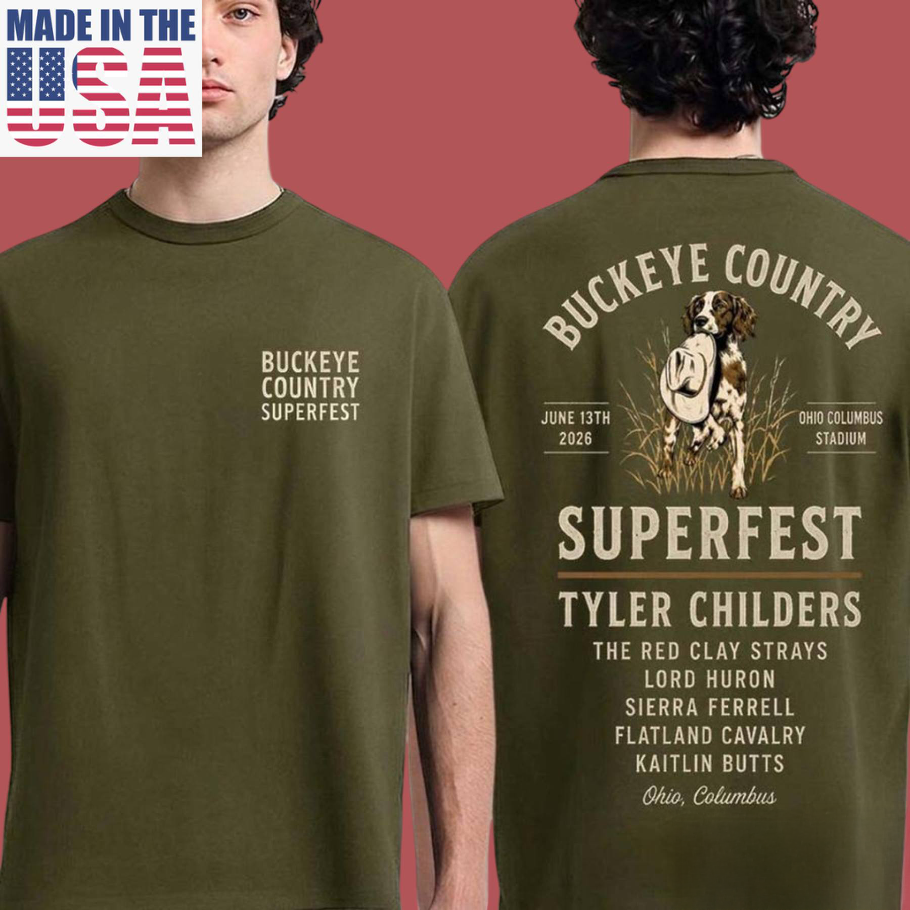 Ohio State Buckeyes x Buckeye Country Superfest 2026 Graphic T Shirt