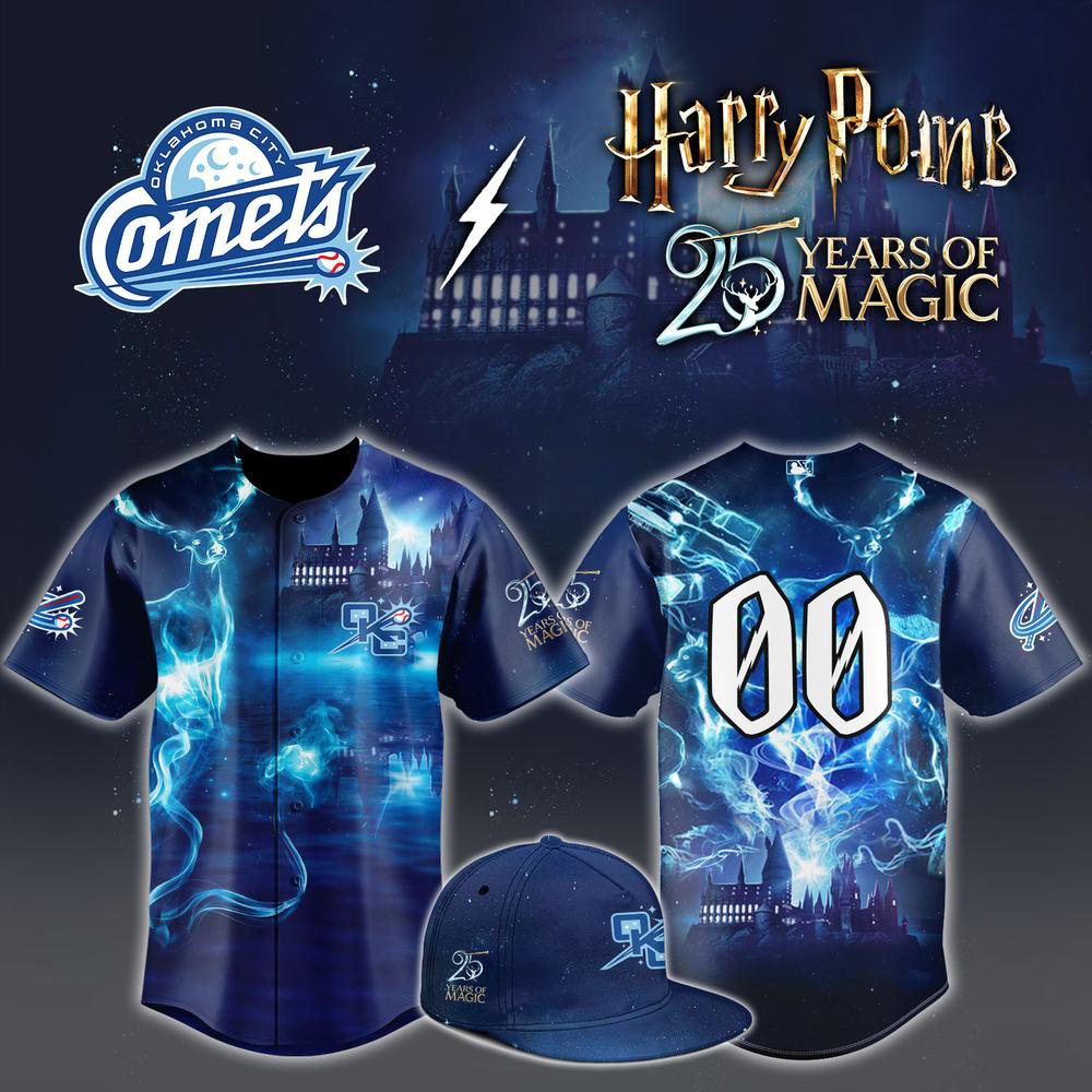 Oklahoma City Comets x Harry Potter Night Custom Baseball Jersey