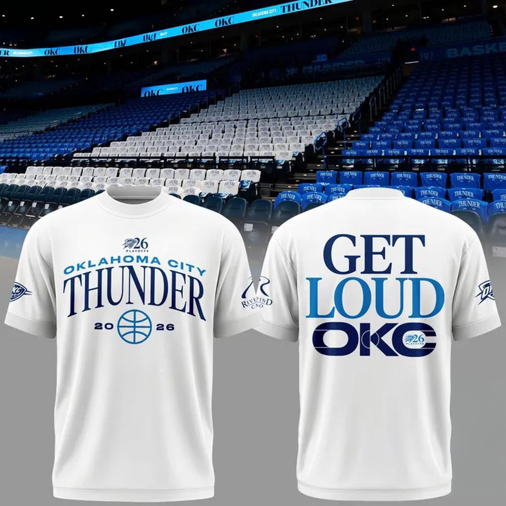 Oklahoma City Thunder Game 2 Of The Western Conference Finals 2026 White T Shirt