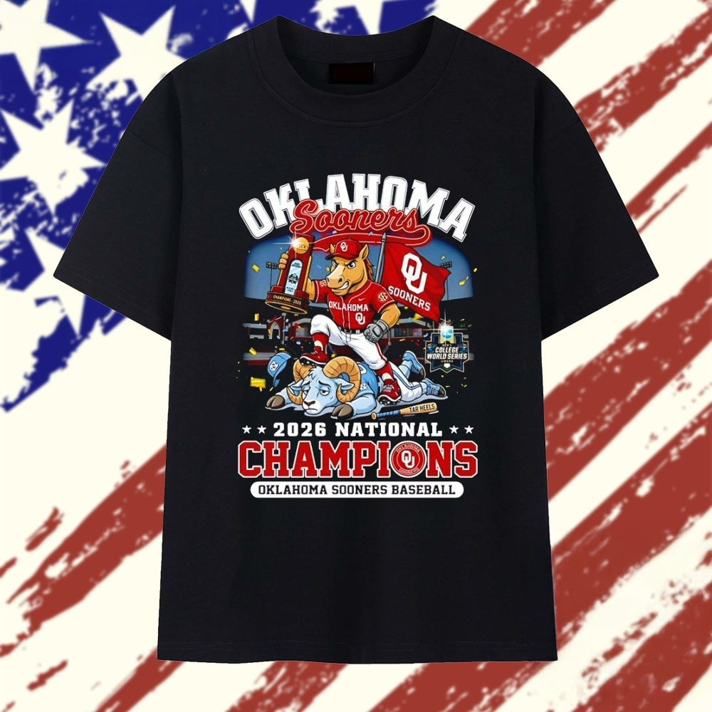 Oklahoma Sooners 2026 National Champions Baseball Graphic TShirt